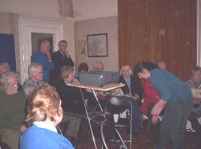 A full room.