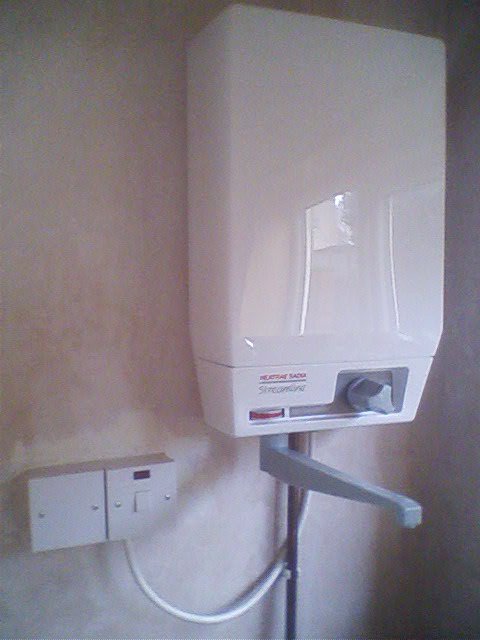 Water heater fitted.