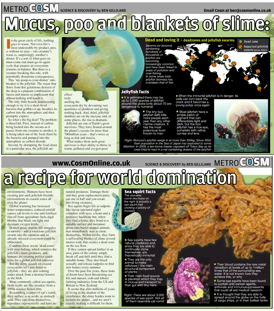 Mucus,Poo and blankets of slimea recipe for world domination