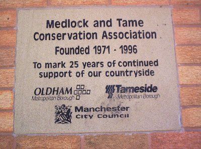 Marker stone showing the MTVCA involvement in the Visitor Centre.