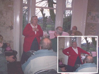 Barbara Roberts our guest speaker from the Withington Hedgehog Trust begins her talk.