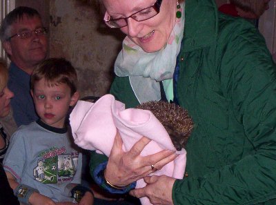 William,our youngest,and most inquisitive visitor looks on.